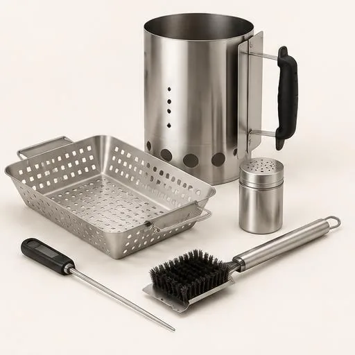 Kit de Acessórios para Churrasqueira 5 Peças
