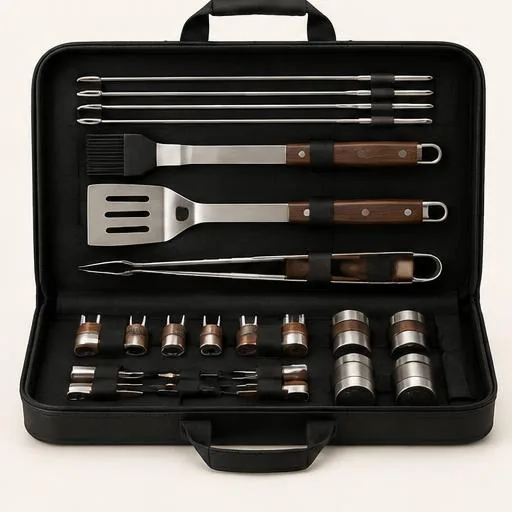 Kit Churrasco Completo em Estojo 18 Peças
